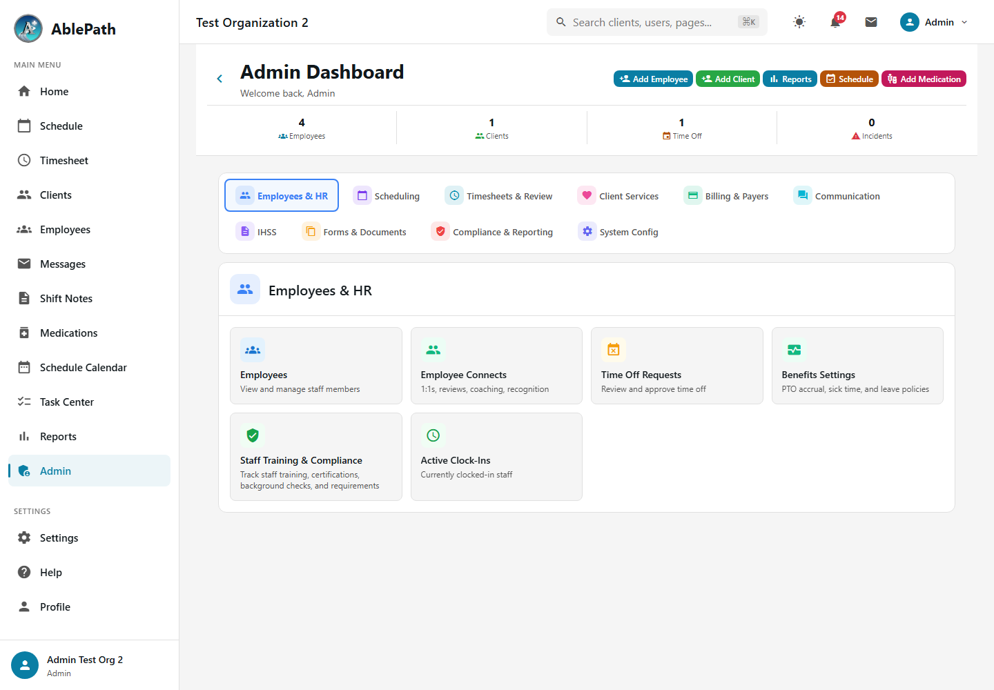 Admin Dashboard