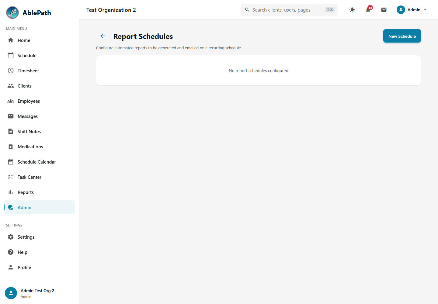 Report Schedules
