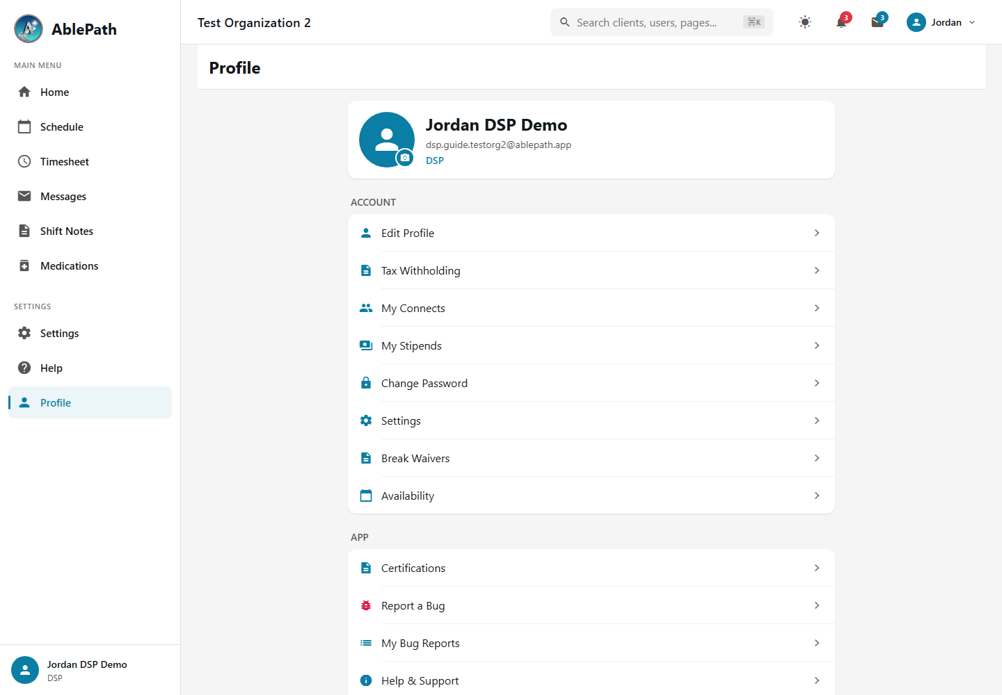 User Profile