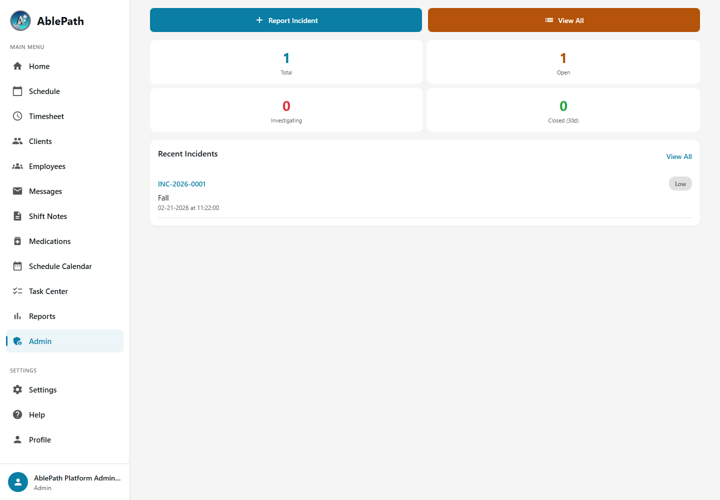 Incident Reports
