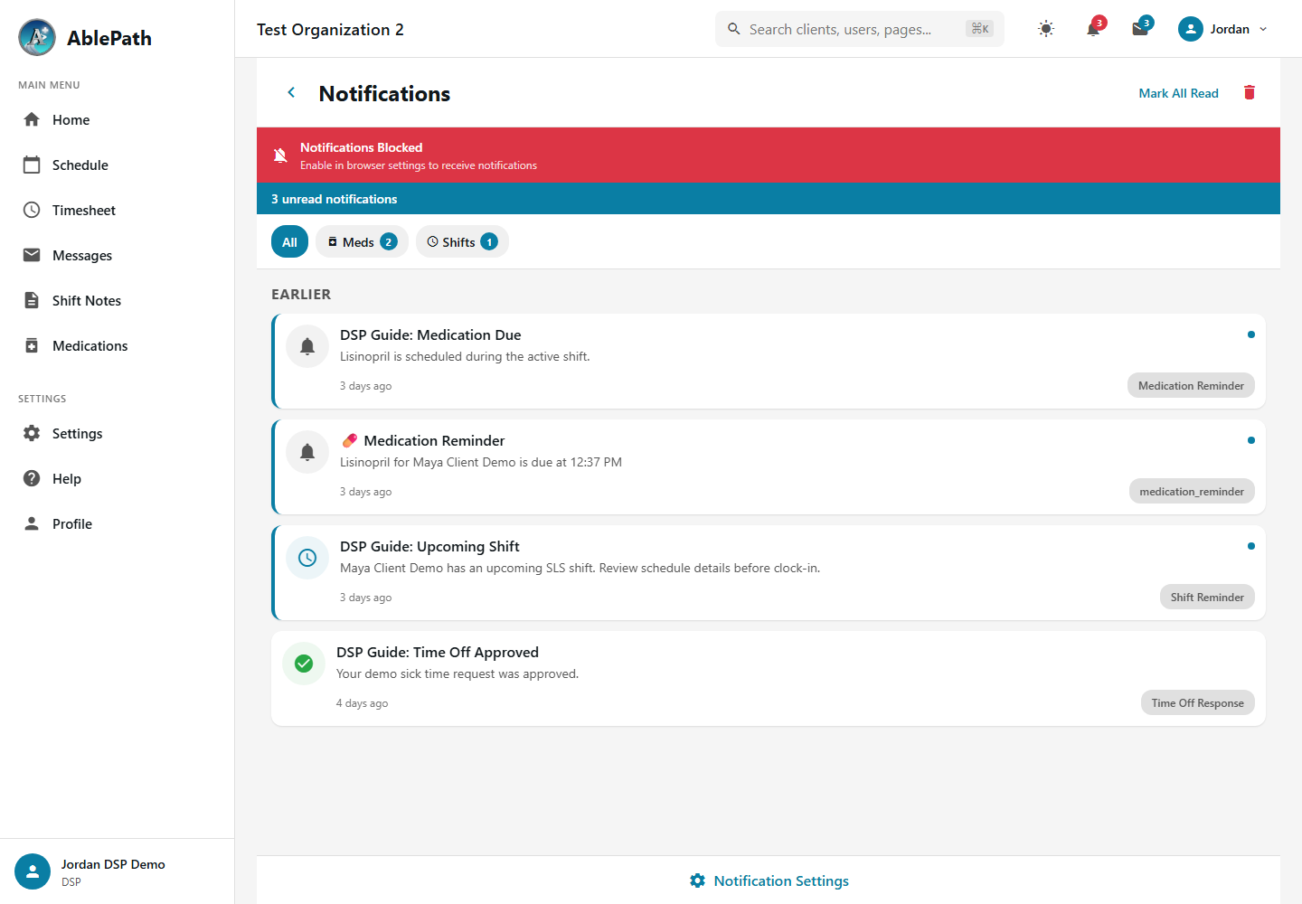 Notifications